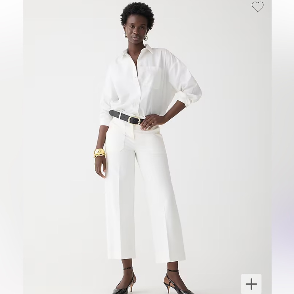 NWT J. Crew Sydney wide-leg pant in bi-stretch cotton blend small 2